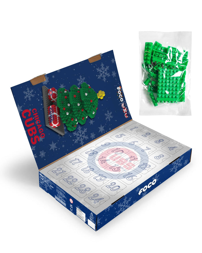 Chicago Cubs BRXLZ Tree Advent Calendar FOCO - FOCO.com
