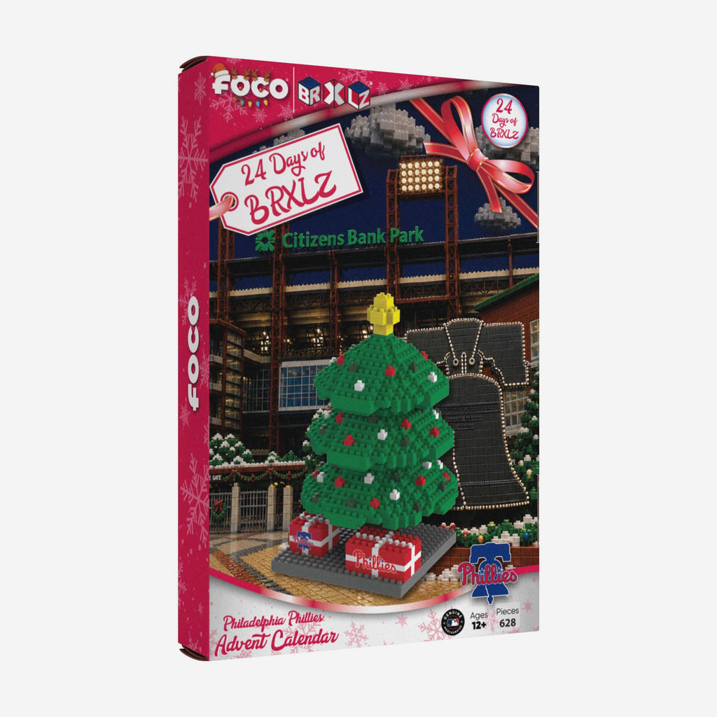 Philadelphia Phillies BRXLZ Tree Advent Calendar FOCO - FOCO.com