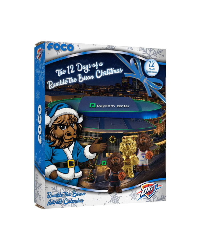 Oklahoma City Thunder Mascot Bobblehead Advent Calendar FOCO - FOCO.com