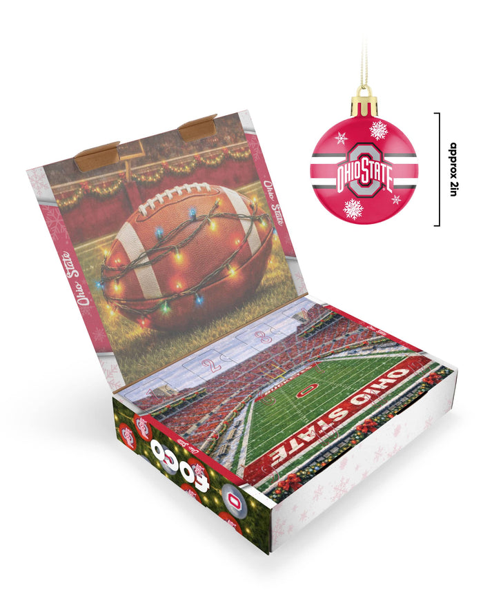 Ohio State Buckeyes Ornament Set Advent Calendar FOCO - FOCO.com