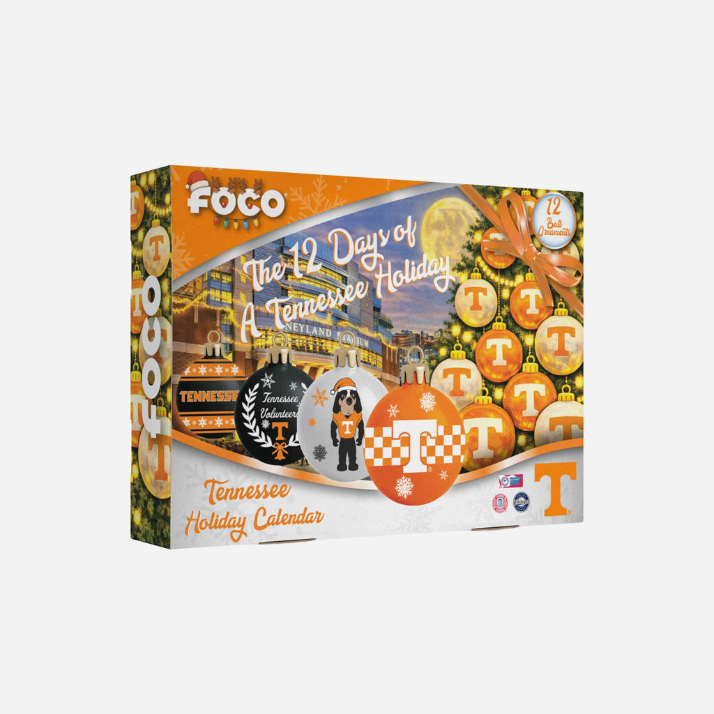 Tennessee Volunteers Ornament Set Advent Calendar FOCO - FOCO.com