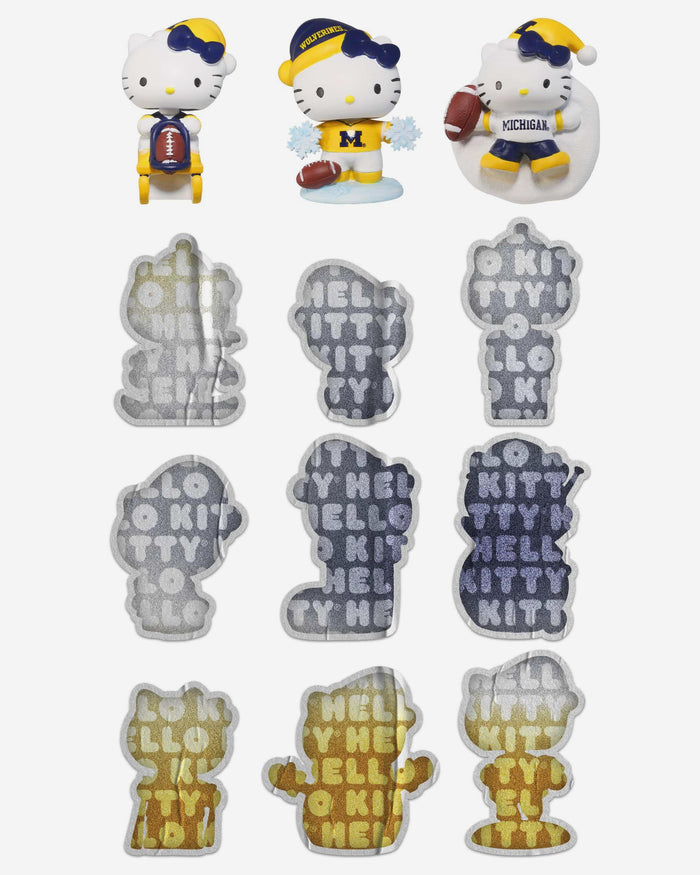 Michigan Wolverines Hello Kitty® Bobblehead Advent Calendar FOCO - FOCO.com