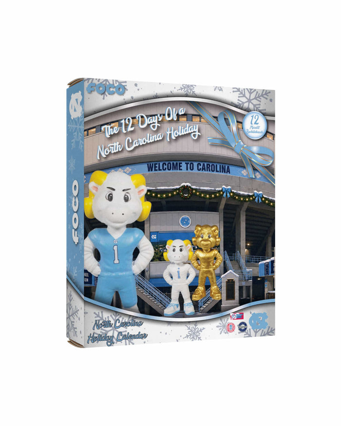 North Carolina Tar Heels Mascot Bobblehead Advent Calendar FOCO - FOCO.com