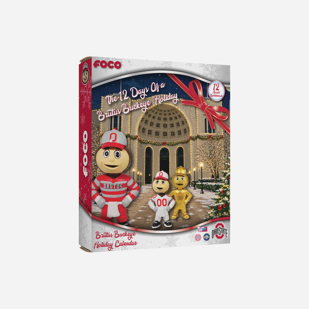 Ohio State Buckeyes Mascot Bobblehead Advent Calendar FOCO - FOCO.com