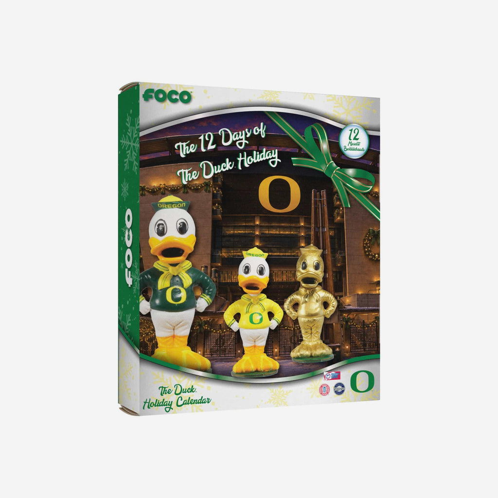 Oregon Ducks Mascot Bobblehead Advent Calendar FOCO - FOCO.com