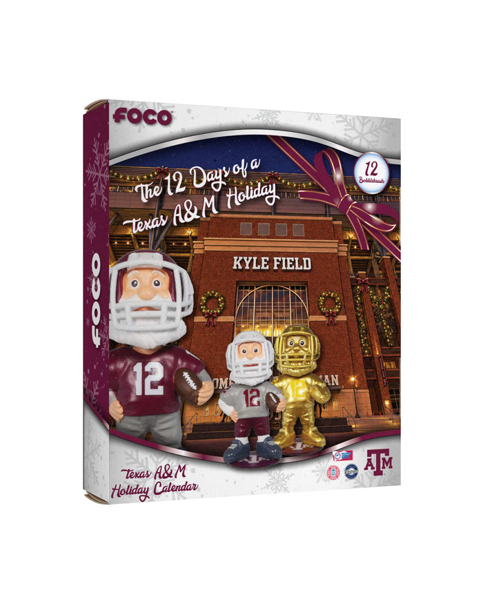 Texas A&M Aggies Mascot Bobblehead Advent Calendar FOCO - FOCO.com