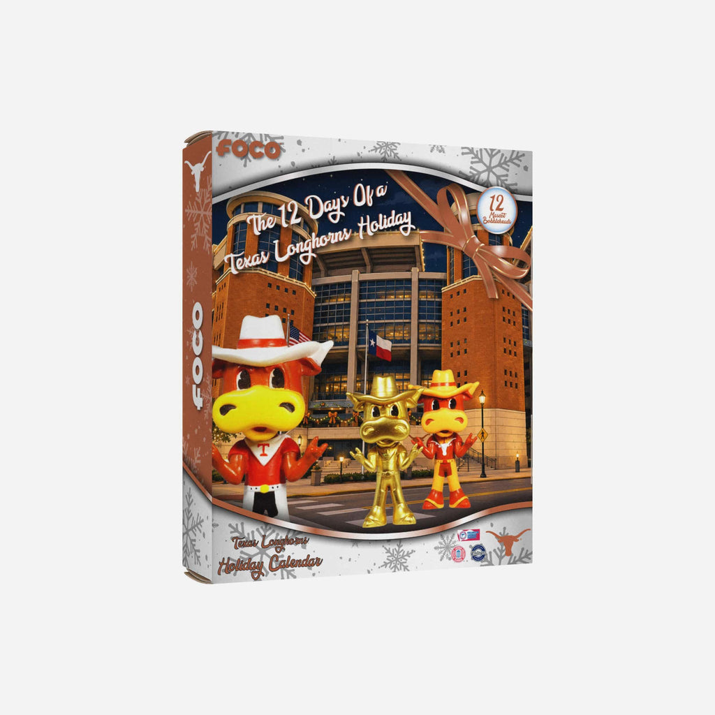 Texas Longhorns Mascot Bobblehead Advent Calendar FOCO - FOCO.com