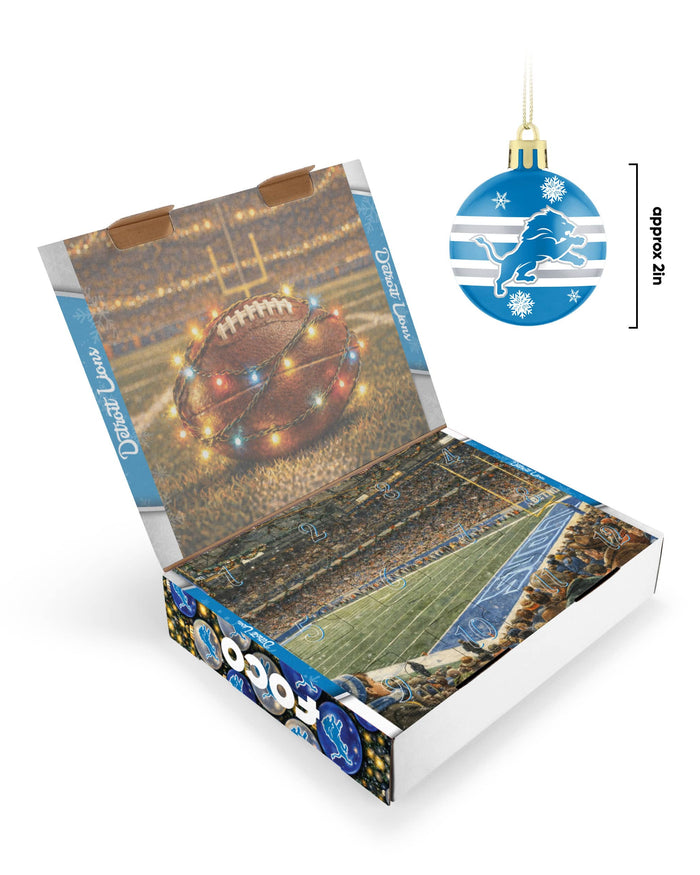 Detroit Lions Ornament Set Advent Calendar FOCO - FOCO.com