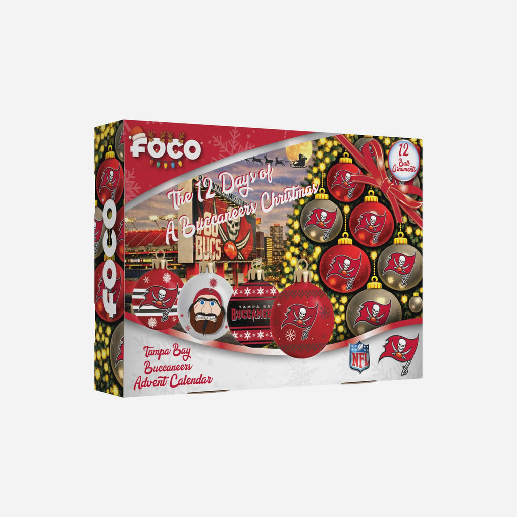 Tampa Bay Buccaneers Ornament Set Advent Calendar FOCO - FOCO.com