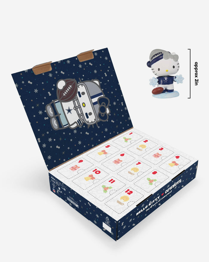 Dallas Cowboys Hello Kitty® Bobblehead Advent Calendar FOCO - FOCO.com