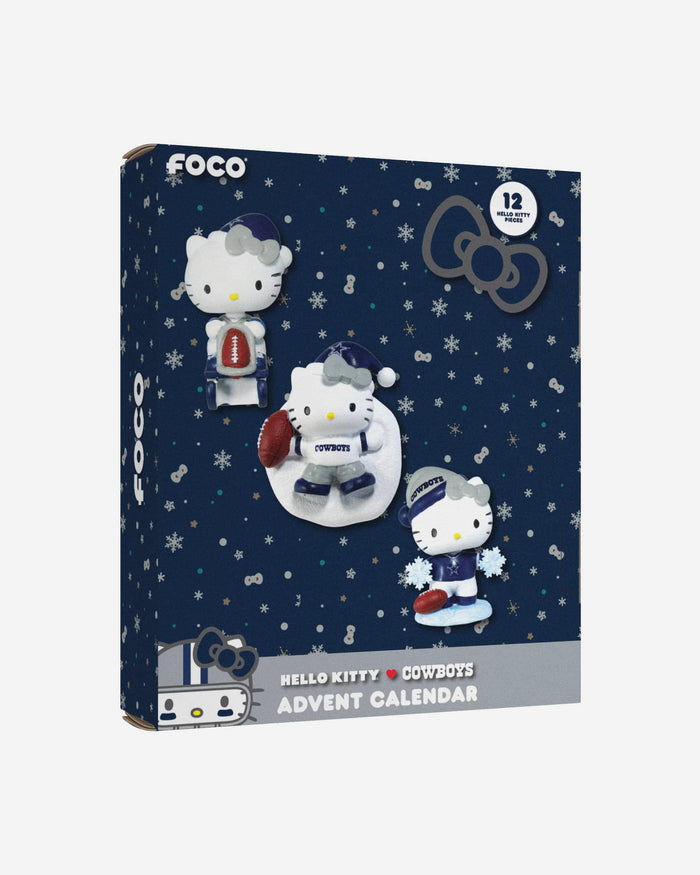 Dallas Cowboys Hello Kitty® Bobblehead Advent Calendar FOCO - FOCO.com
