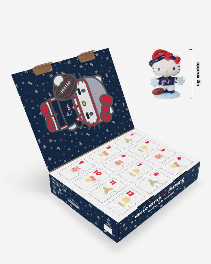 New England Patriots Hello Kitty® Bobblehead Advent Calendar FOCO - FOCO.com