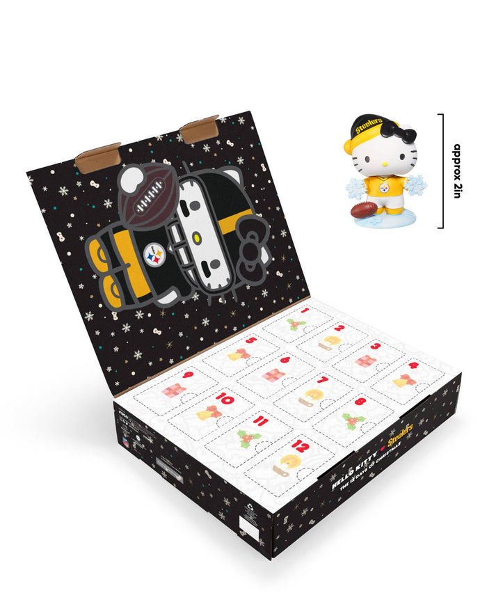 Pittsburgh Steelers Hello Kitty® Bobblehead Advent Calendar FOCO - FOCO.com