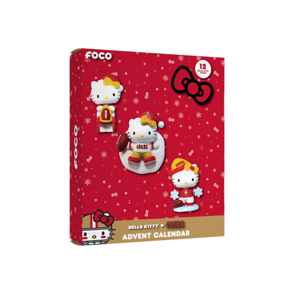 San Francisco 49ers Hello Kitty® Bobblehead Advent Calendar FOCO - FOCO.com