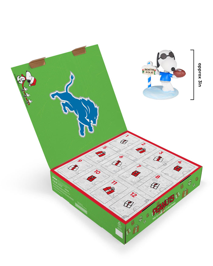 Detroit Lions Peanuts Bobblehead Advent Calendar FOCO - FOCO.com