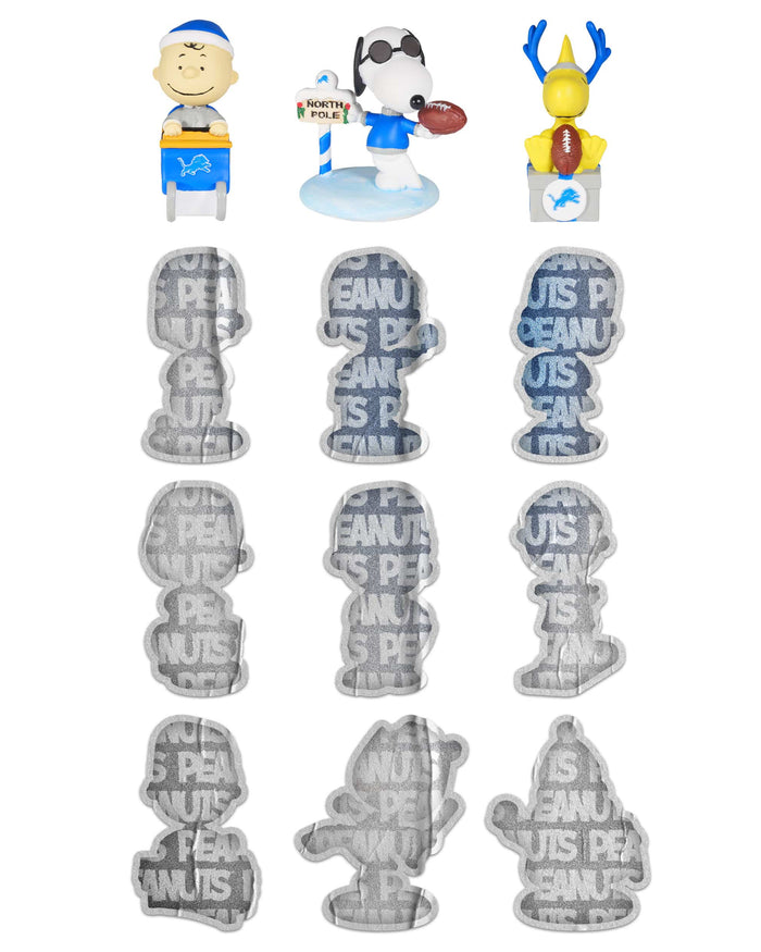 Detroit Lions Peanuts Bobblehead Advent Calendar FOCO - FOCO.com
