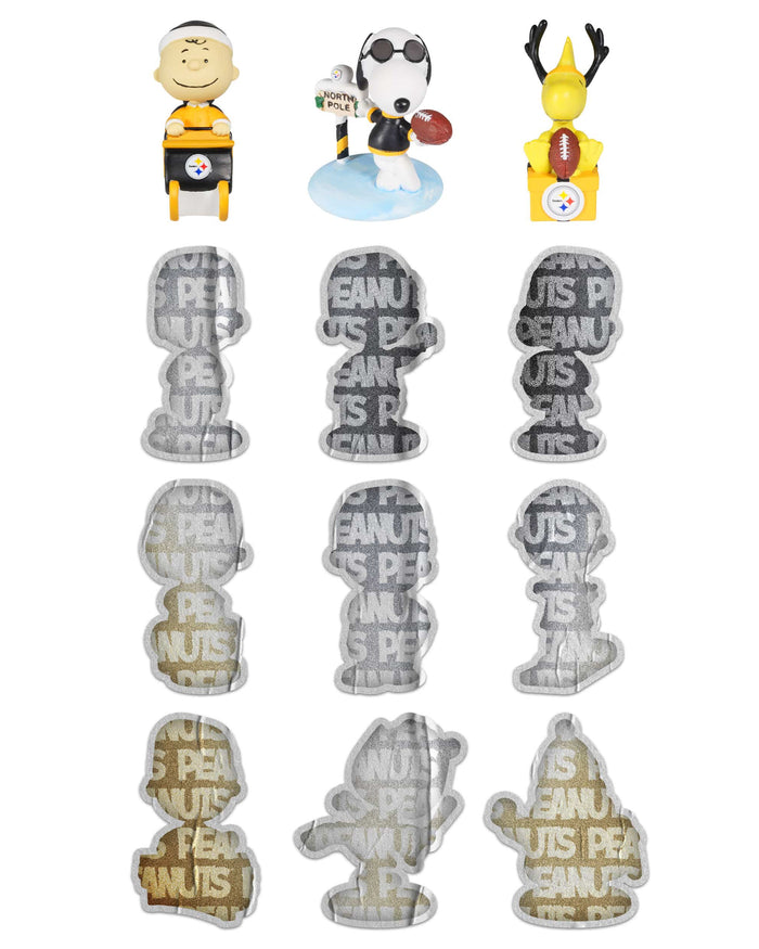 Pittsburgh Steelers Peanuts Bobblehead Advent Calendar FOCO - FOCO.com