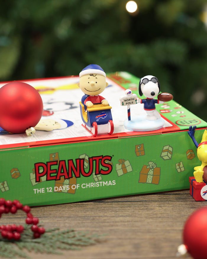 Buffalo Bills Peanuts Bobblehead Advent Calendar FOCO - FOCO.com