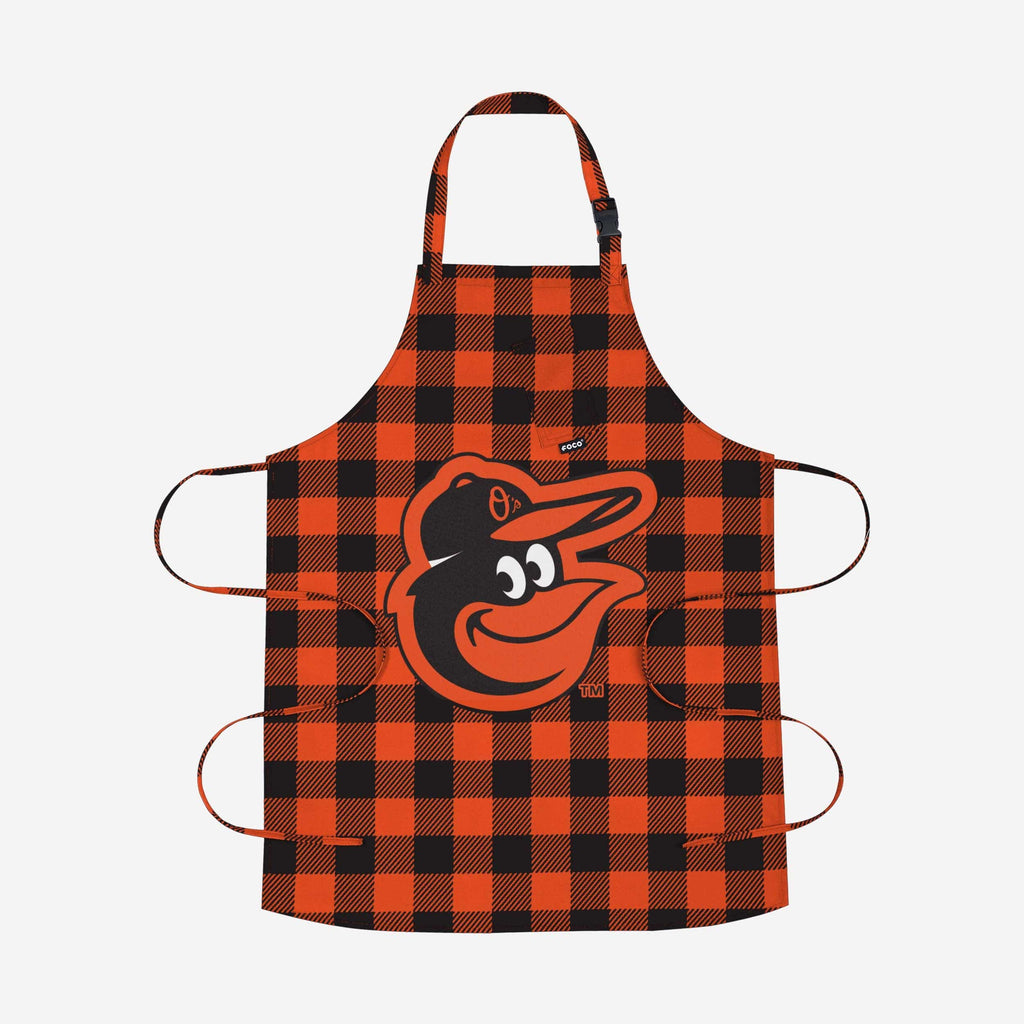 Baltimore Orioles Plaid Apron FOCO - FOCO.com