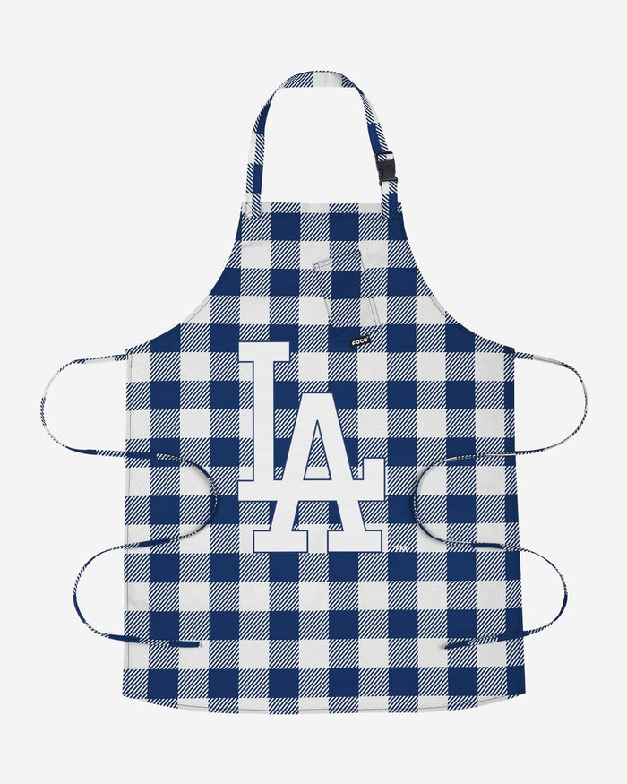 Los Angeles Dodgers Plaid Apron FOCO - FOCO.com