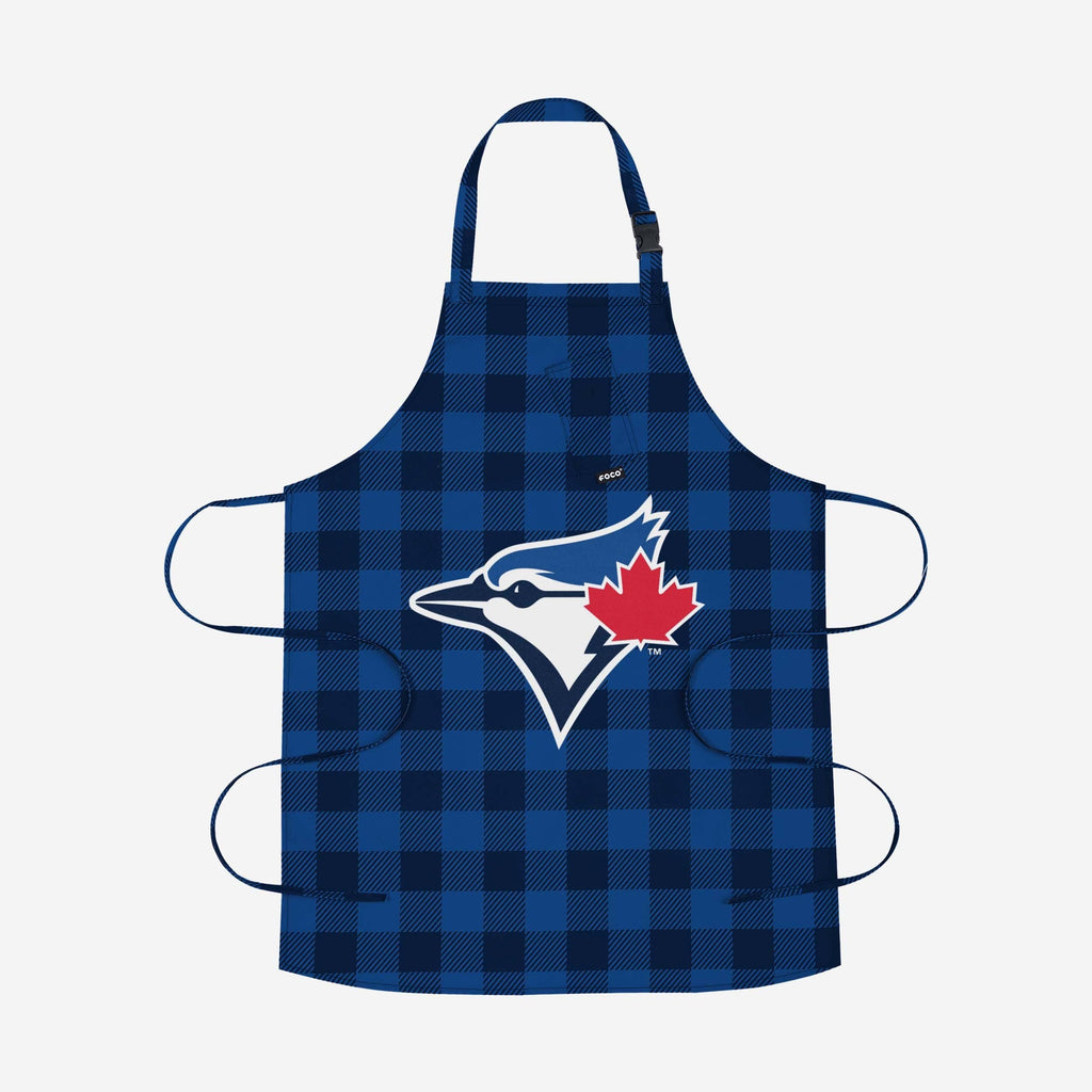 Toronto Blue Jays Plaid Apron FOCO - FOCO.com