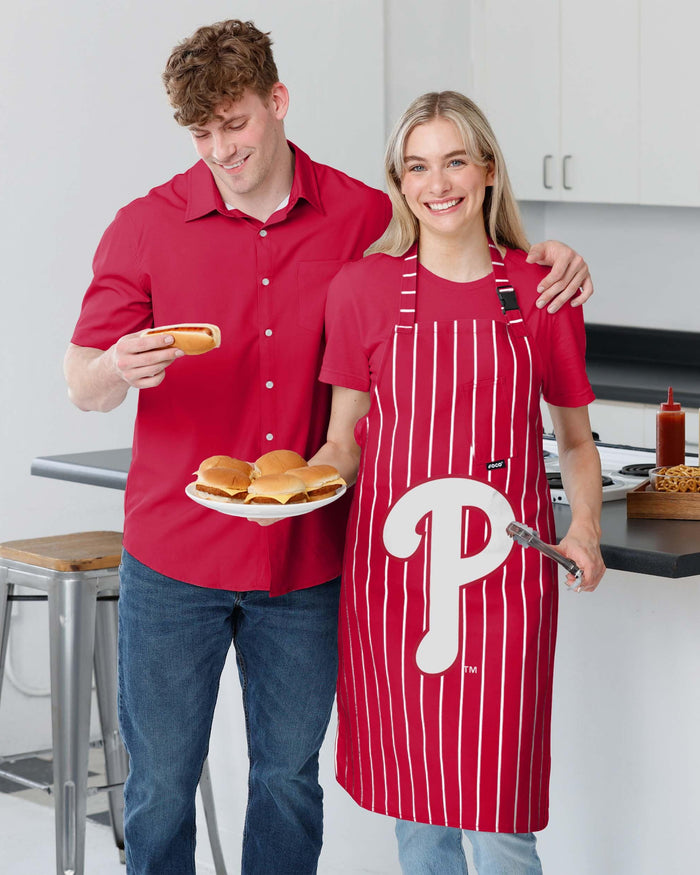 Philadelphia Phillies Pinstripe Apron FOCO - FOCO.com