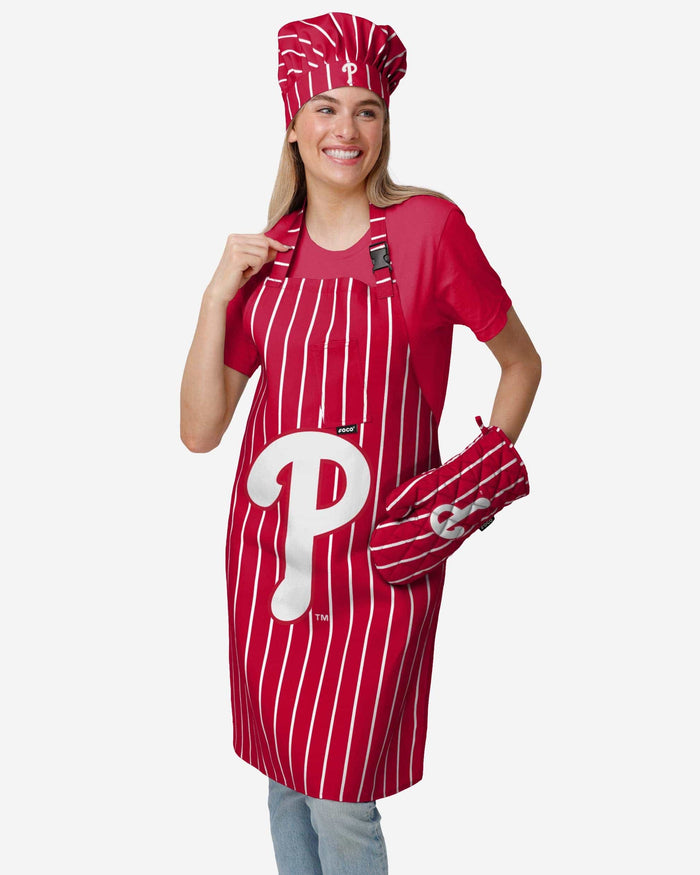 Philadelphia Phillies Pinstripe Apron FOCO - FOCO.com