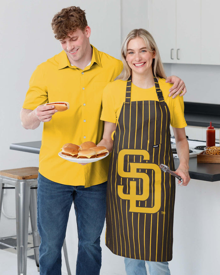 San Diego Padres Pinstripe Apron FOCO - FOCO.com