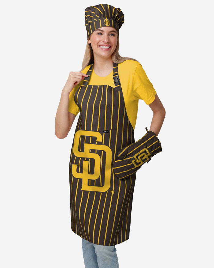 San Diego Padres Pinstripe Apron FOCO - FOCO.com