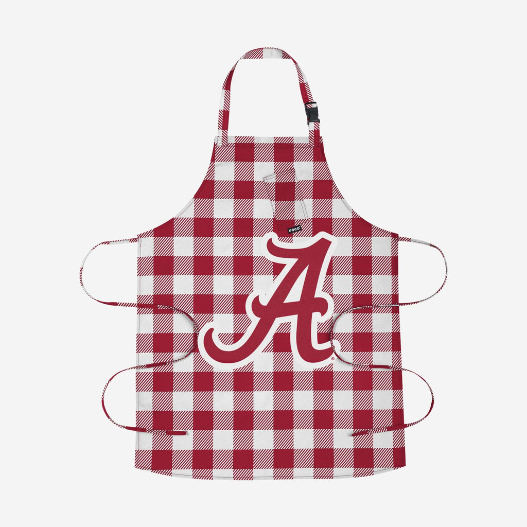 Alabama Crimson Tide Plaid Apron FOCO - FOCO.com