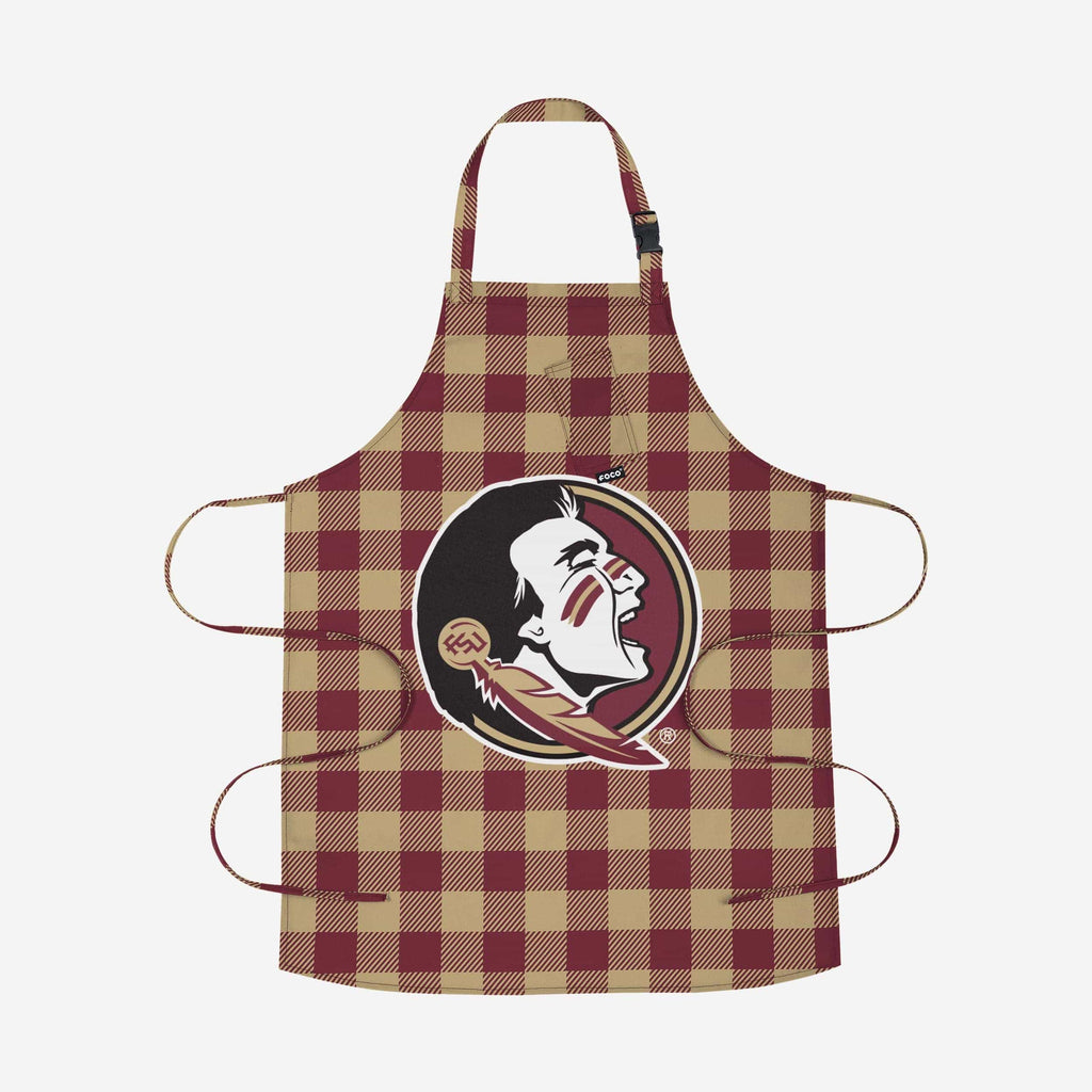 Florida State Seminoles Plaid Apron FOCO - FOCO.com