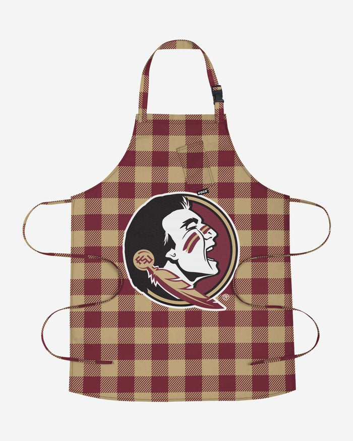 Florida State Seminoles Plaid Apron FOCO - FOCO.com