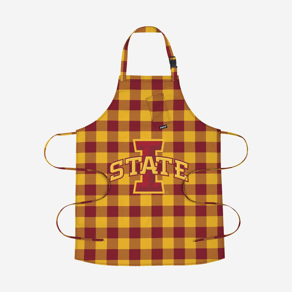 Iowa State Cyclones Plaid Apron FOCO - FOCO.com