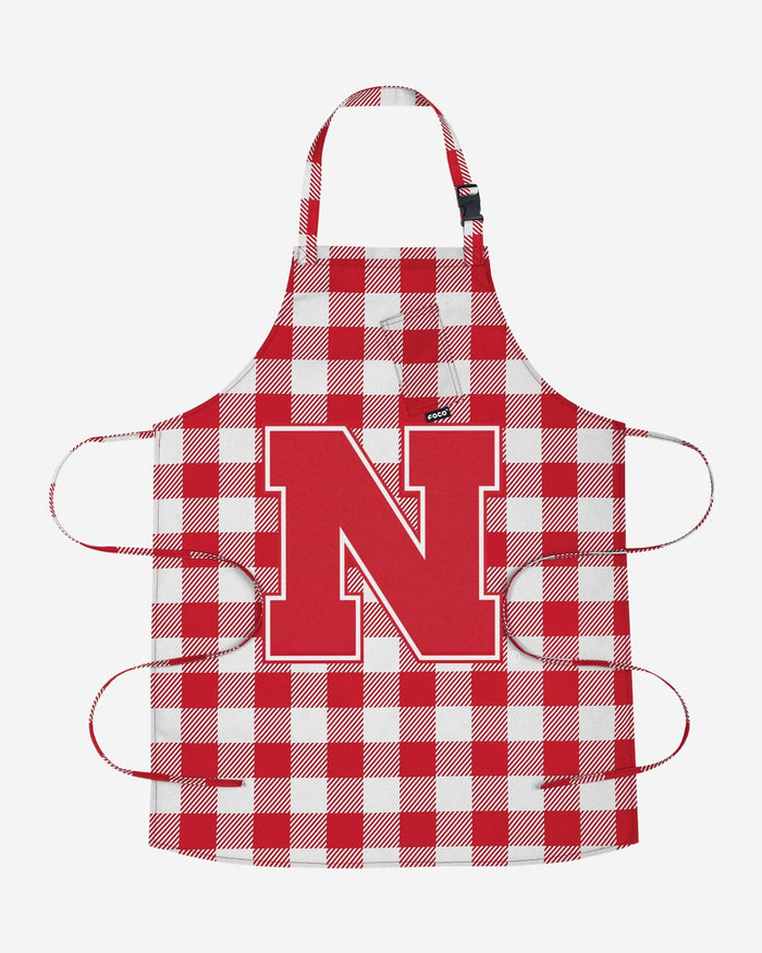 Nebraska Cornhuskers Plaid Apron FOCO - FOCO.com