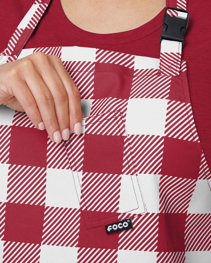 Oklahoma Sooners Plaid Apron FOCO - FOCO.com