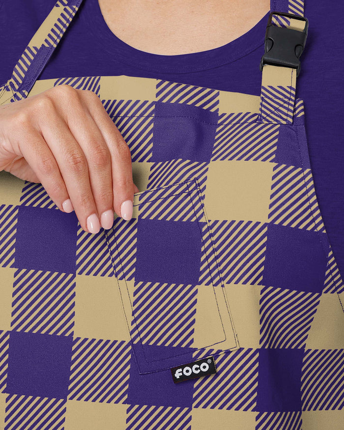 Washington Huskies Plaid Apron FOCO - FOCO.com