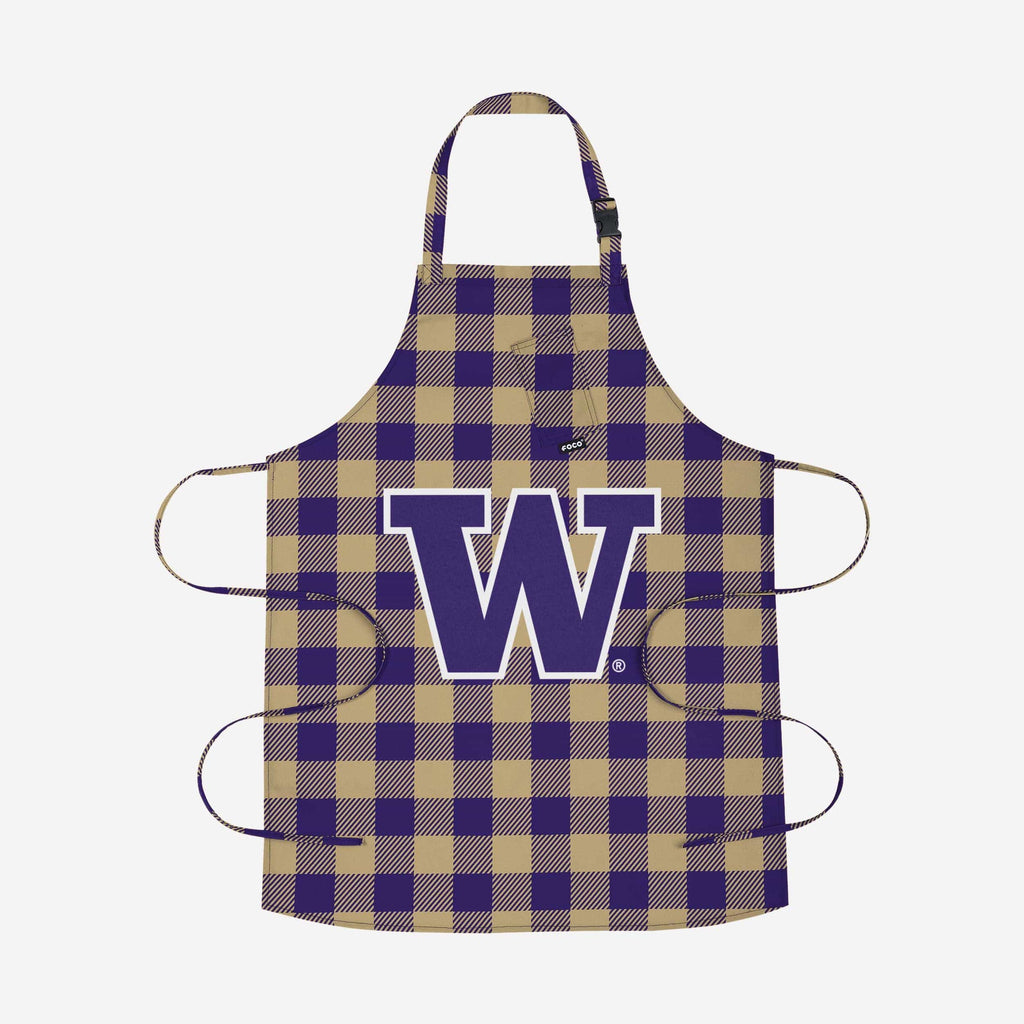 Washington Huskies Plaid Apron FOCO - FOCO.com