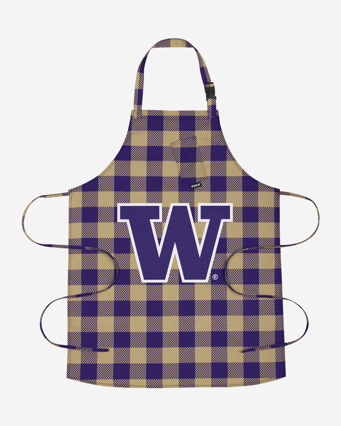 Washington Huskies Plaid Apron FOCO - FOCO.com