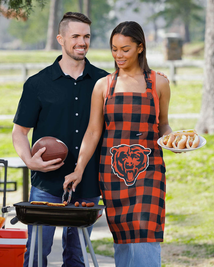 Chicago Bears Plaid Apron FOCO - FOCO.com