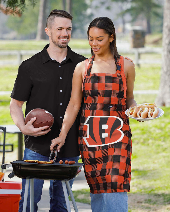 Cincinnati Bengals Plaid Apron FOCO - FOCO.com