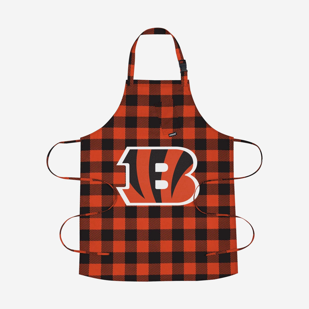 Cincinnati Bengals Plaid Apron FOCO - FOCO.com