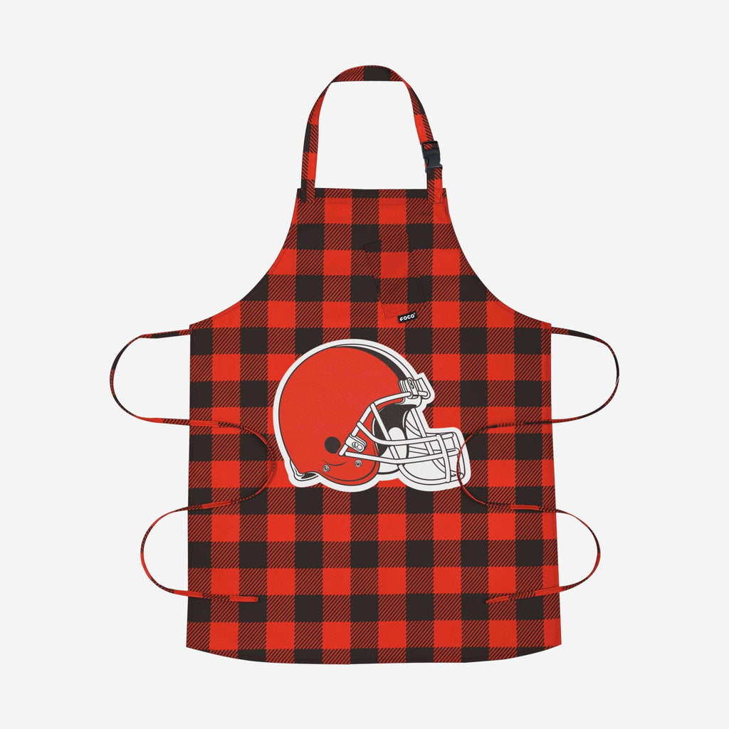 Cleveland Browns Plaid Apron FOCO - FOCO.com