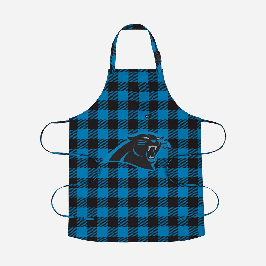 Carolina Panthers Plaid Apron FOCO - FOCO.com