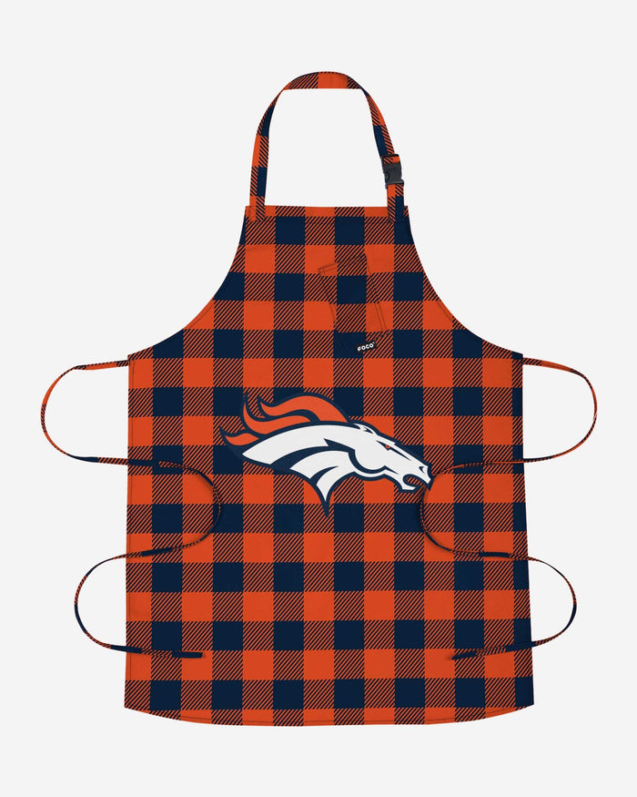 Denver Broncos Plaid Apron FOCO - FOCO.com