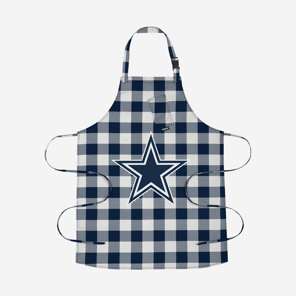 Dallas Cowboys Plaid Apron FOCO - FOCO.com