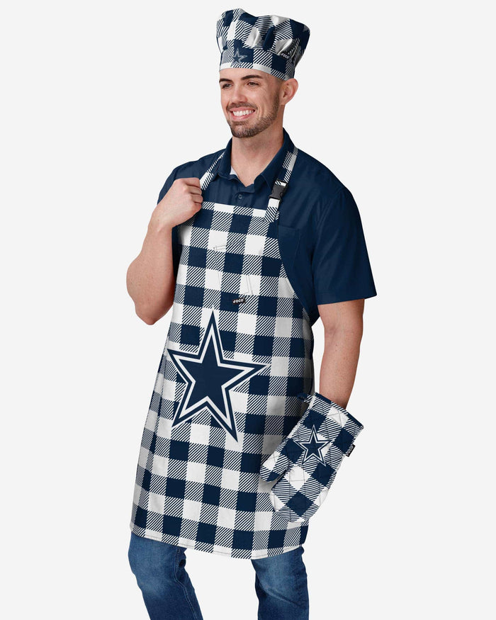 Dallas Cowboys Plaid Apron FOCO - FOCO.com