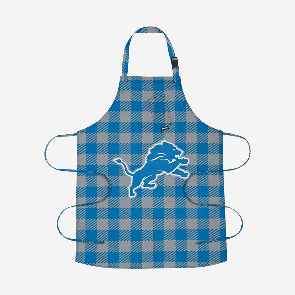 Detroit Lions Plaid Apron FOCO - FOCO.com