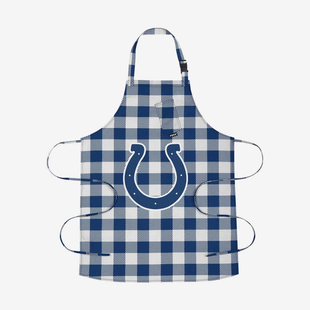 Indianapolis Colts Plaid Apron FOCO - FOCO.com