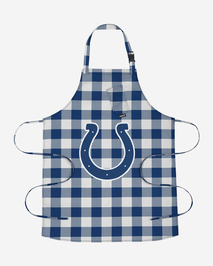 Indianapolis Colts Plaid Apron FOCO - FOCO.com