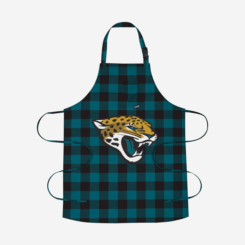 Jacksonville Jaguars Plaid Apron FOCO - FOCO.com